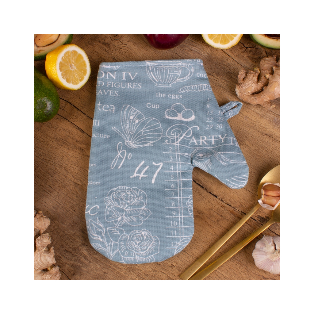 Кухонна прихватка MirSon рогожа/напівпанама №211 - Green birds (2200006754220) - изображение 2