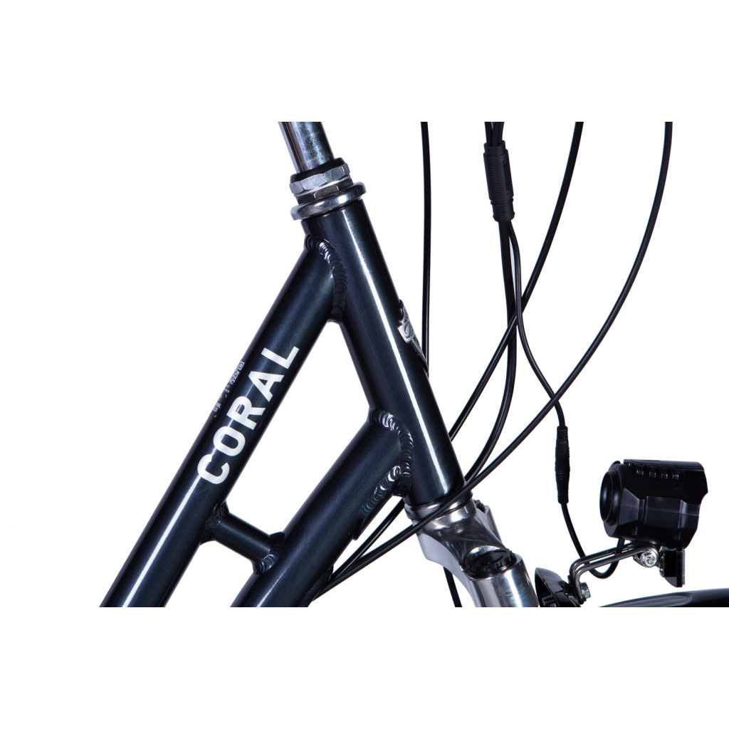 Електровелосипед Dorozhnik eCORAL 28" 19" 48B 12.5А*г St 2024 Темно-сiрий (ELB-D-28-048) - зображення 2