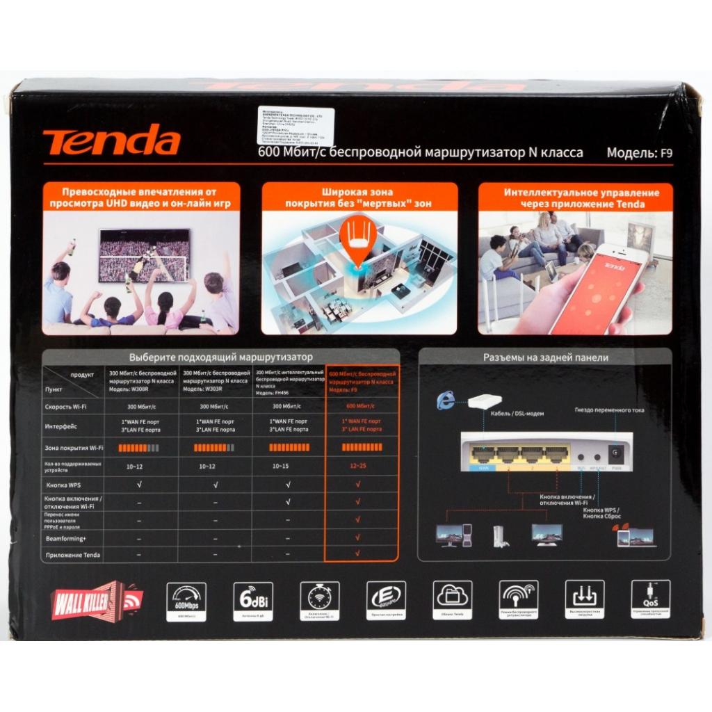 Маршрутизатор Tenda F9 - зображення 7
