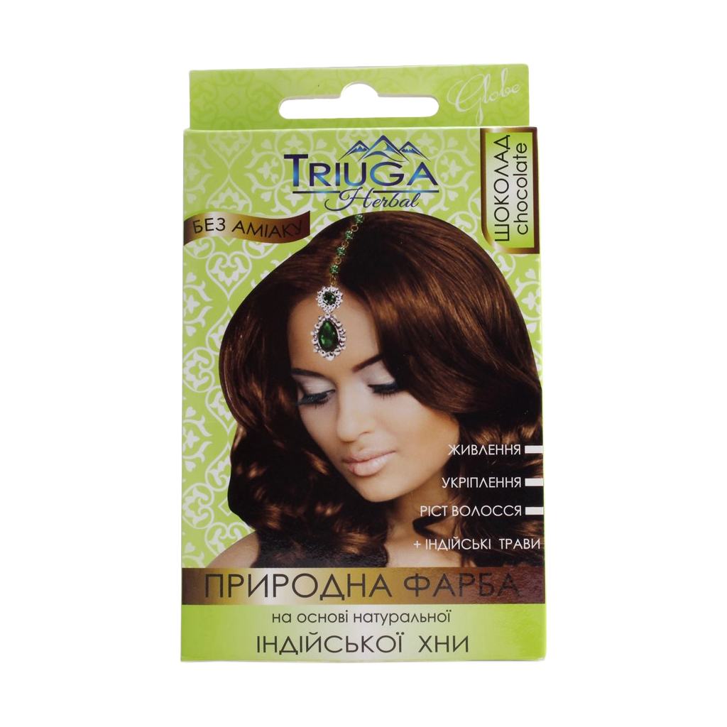 Фарба для волосся Triuga На основі натуральної індійської хни Шоколад 25 г (8908003544205) - зображення 1