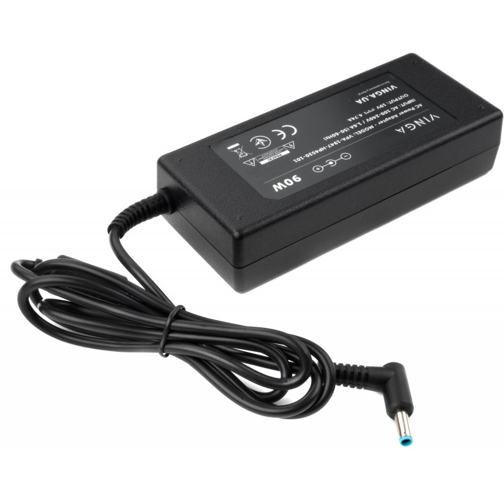 Блок живлення до ноутбуку Vinga HP 90W 19V 4.74A 4.5*3.0 (VPA-1947-HP4530-101) - зображення 2