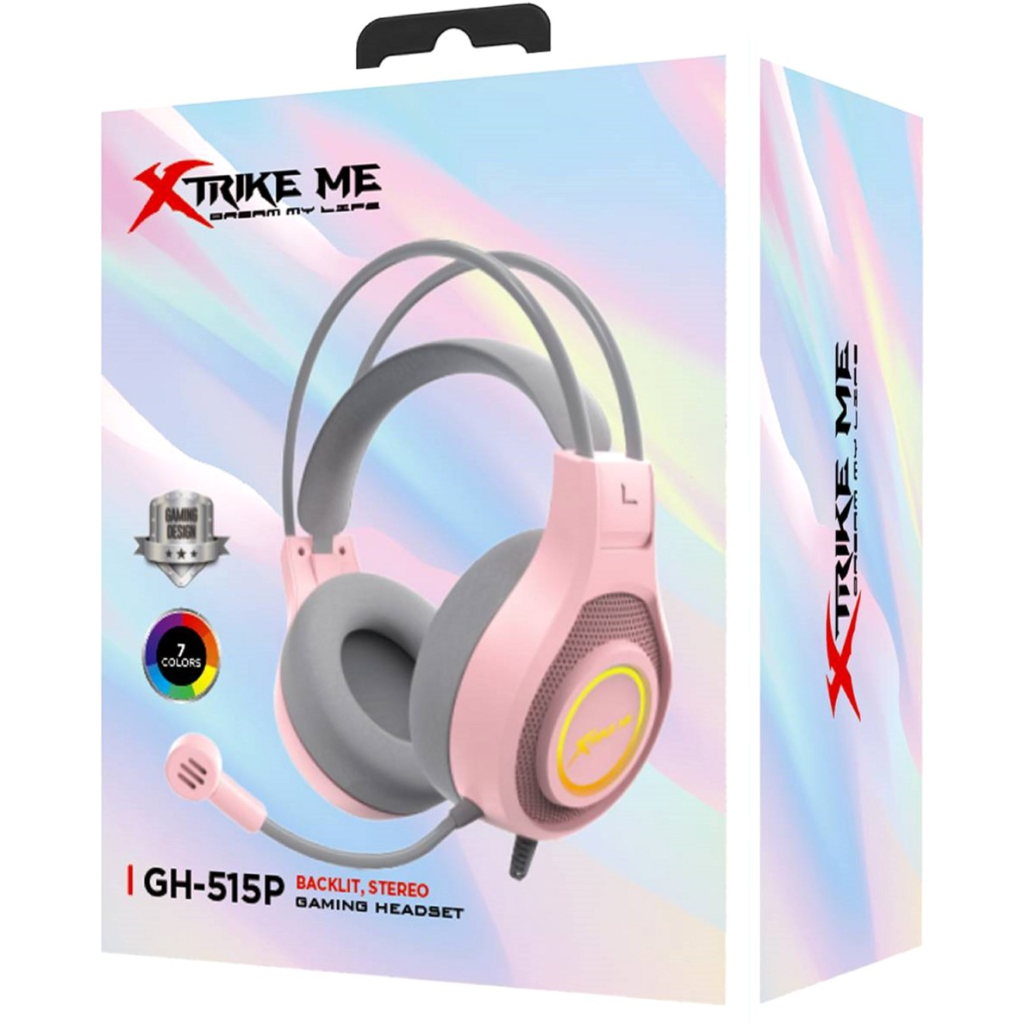 Навушники Xtrike ME GH-515 Pink/Grey (GH-515P) - зображення 6