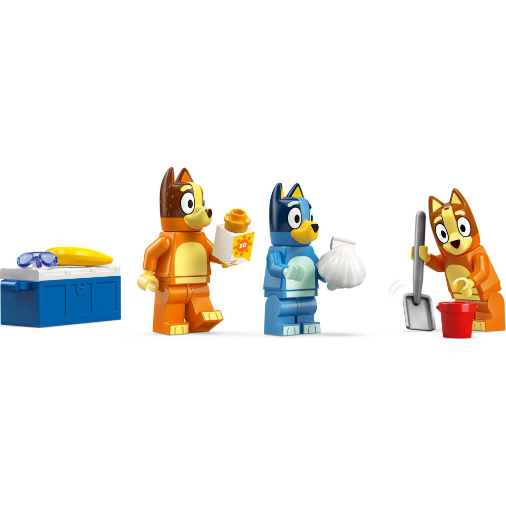 Конструктор LEGO Bluey Пляж і сімейна поїздка на автомобілі Блуї (11202) - зображення 4