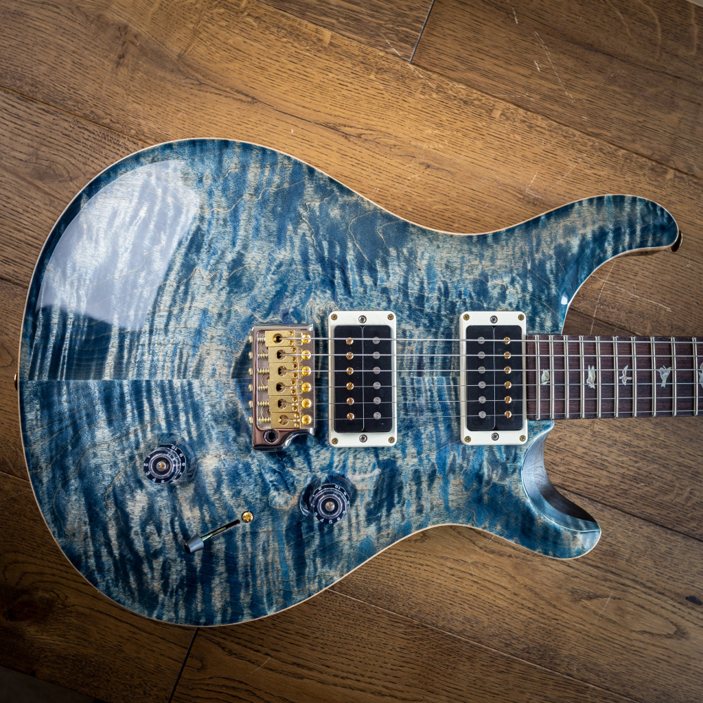 Електрогітара PRS Custom 24 10 Top Faded Whale Blue - зображення 3