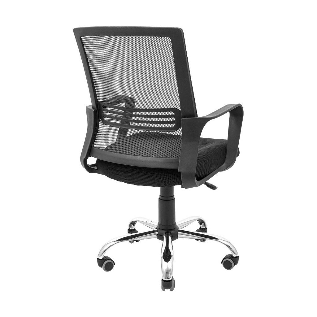 Офісне крісло Richman Джина Хром Піастра Сітка чорна + сіра (ADD0003117) - зображення 3