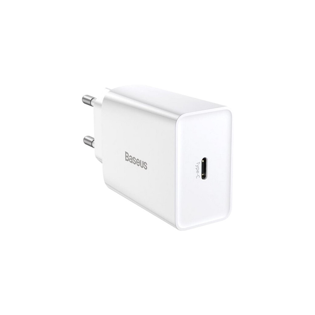 Зарядний пристрій Baseus Speed Mini Quick Charger White (CCFS-SN02) - зображення 1