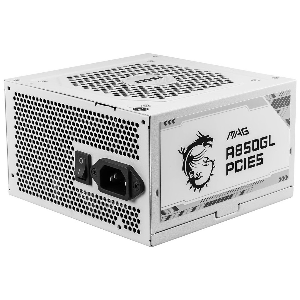 Блок живлення MSI 850W (MAG A850GL PCIE5 WHITE) - зображення 3