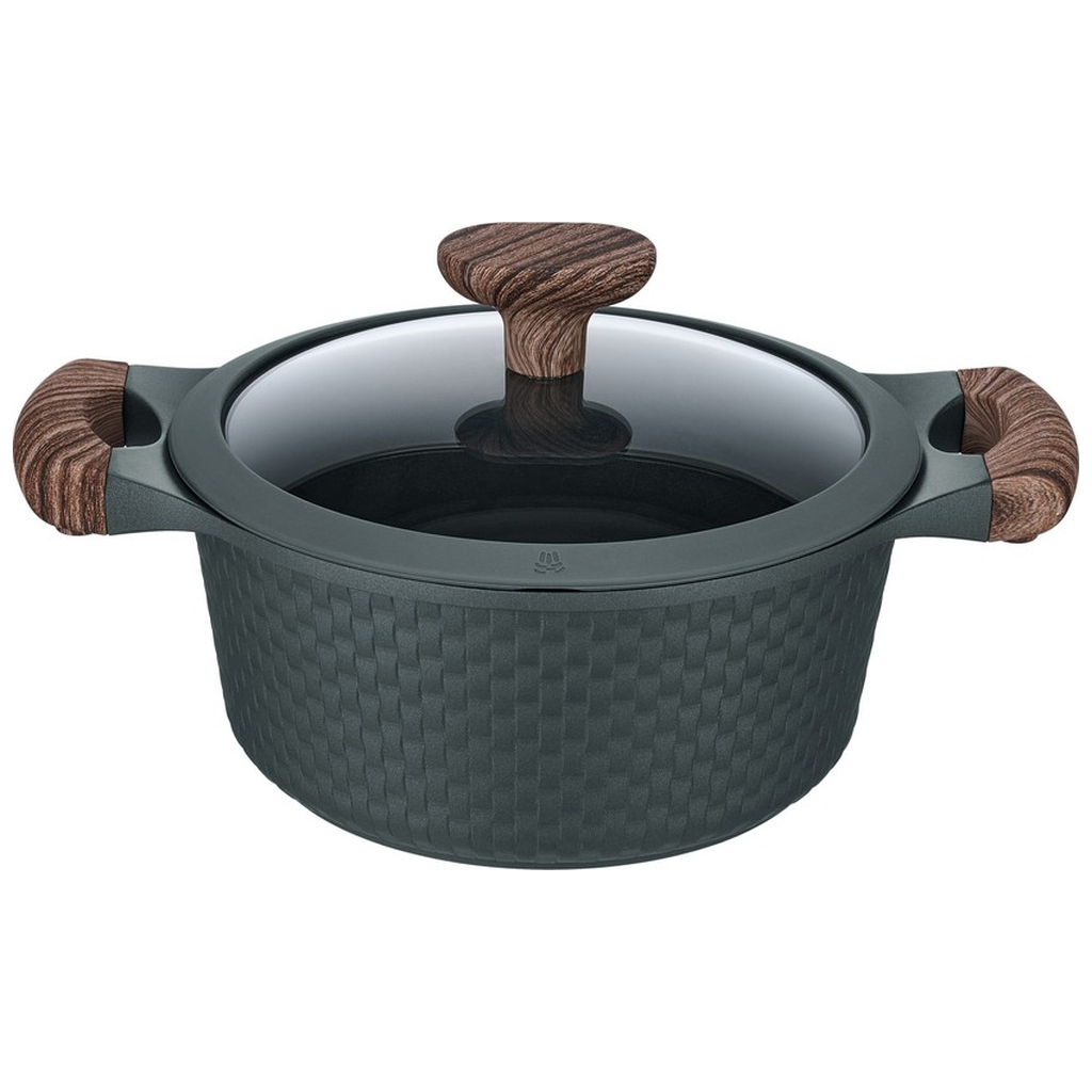 Каструля Resto Ran чорна 20 см 2.4 л (93901) - зображення 1