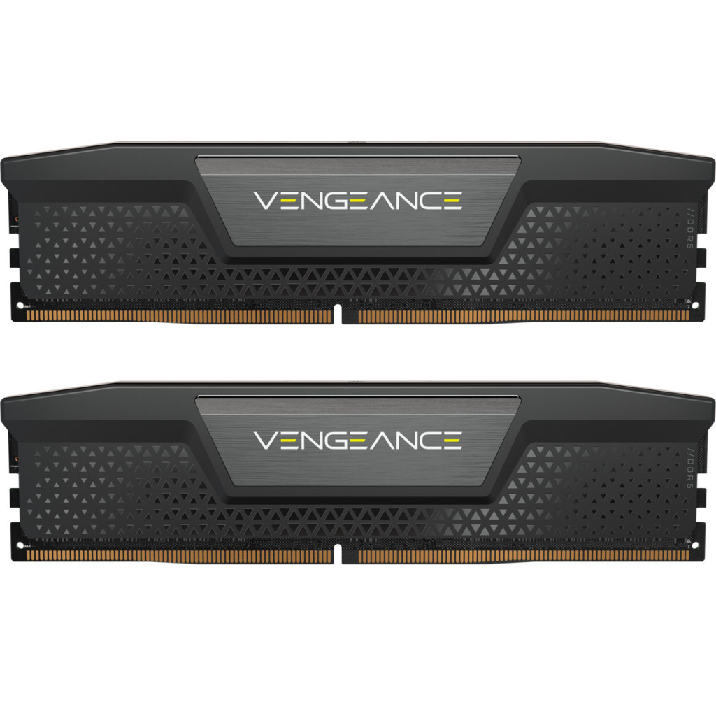 Модуль пам'яті для комп'ютера DDR5 48GB (2x24GB) 7000 MHz Vengeance Black Corsair (CMK48GX5M2B7000C40) - зображення 1