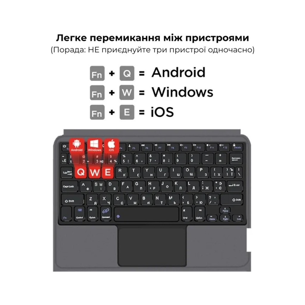 Чохол до планшета AirOn Premium iPad Pro 11 2024 with Keyboard (4822352781230) - зображення 12