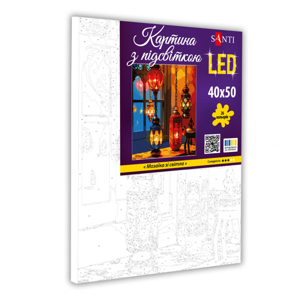 Картина по номерам Santi Мозаїка зі світла 40*50см LED (955087) - изображение 2