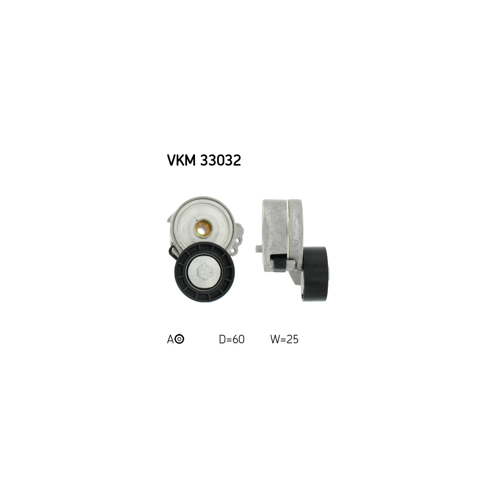 Натягувач ременя з роликом SKF VKM 33032 - зображення 1