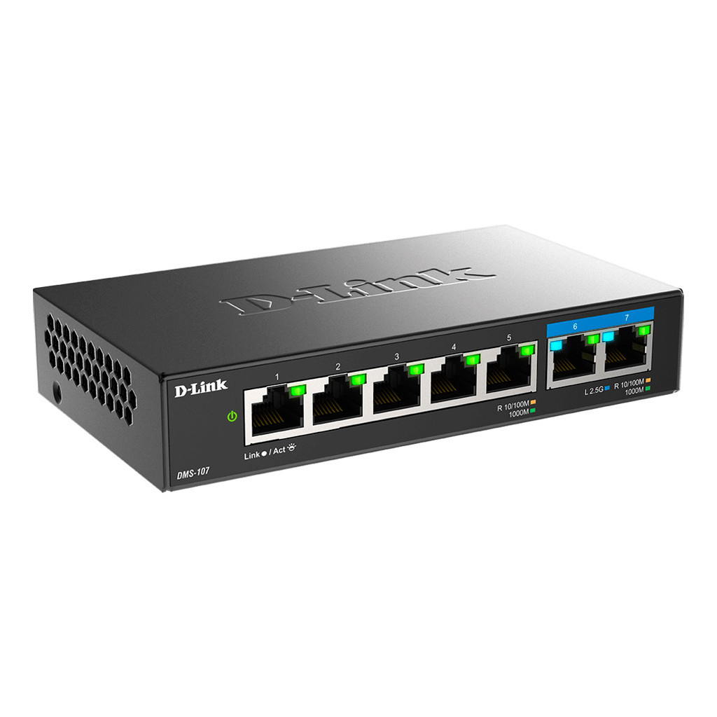 Комутатор мережевий D-Link DMS-107/E - зображення 2
