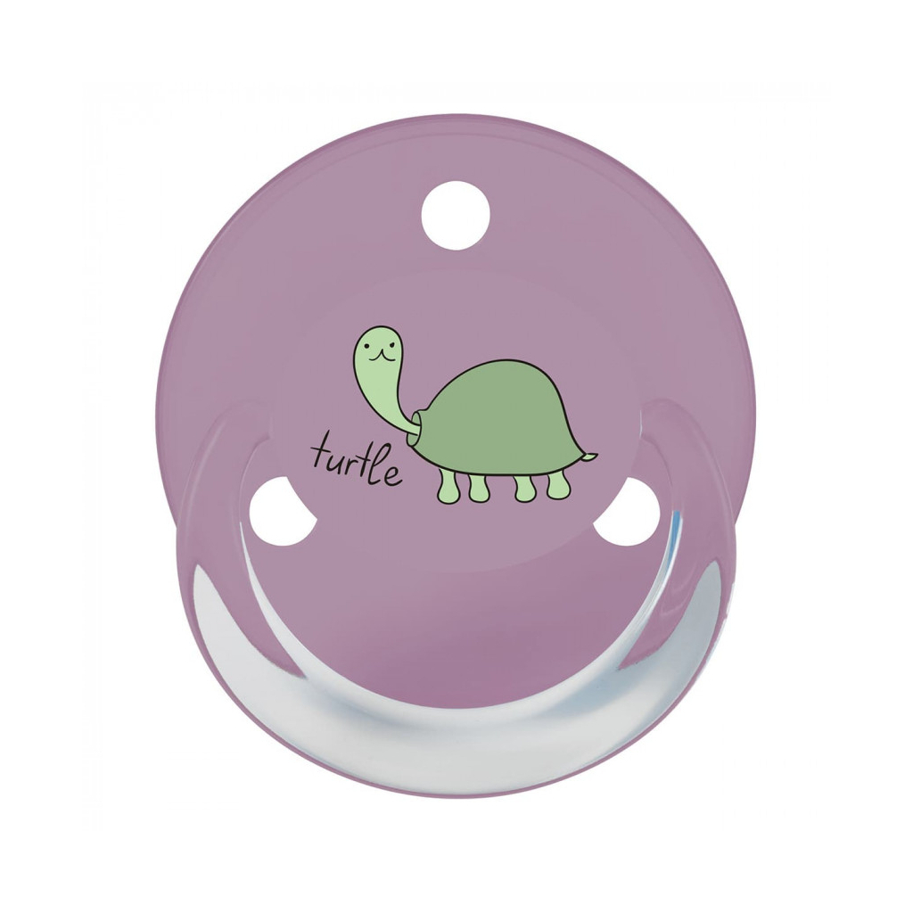 Пустушка Baby-Nova Turtle&Panda Uni 0-24 міс. рожева/бузкова, 2 шт. (3962097) - зображення 3