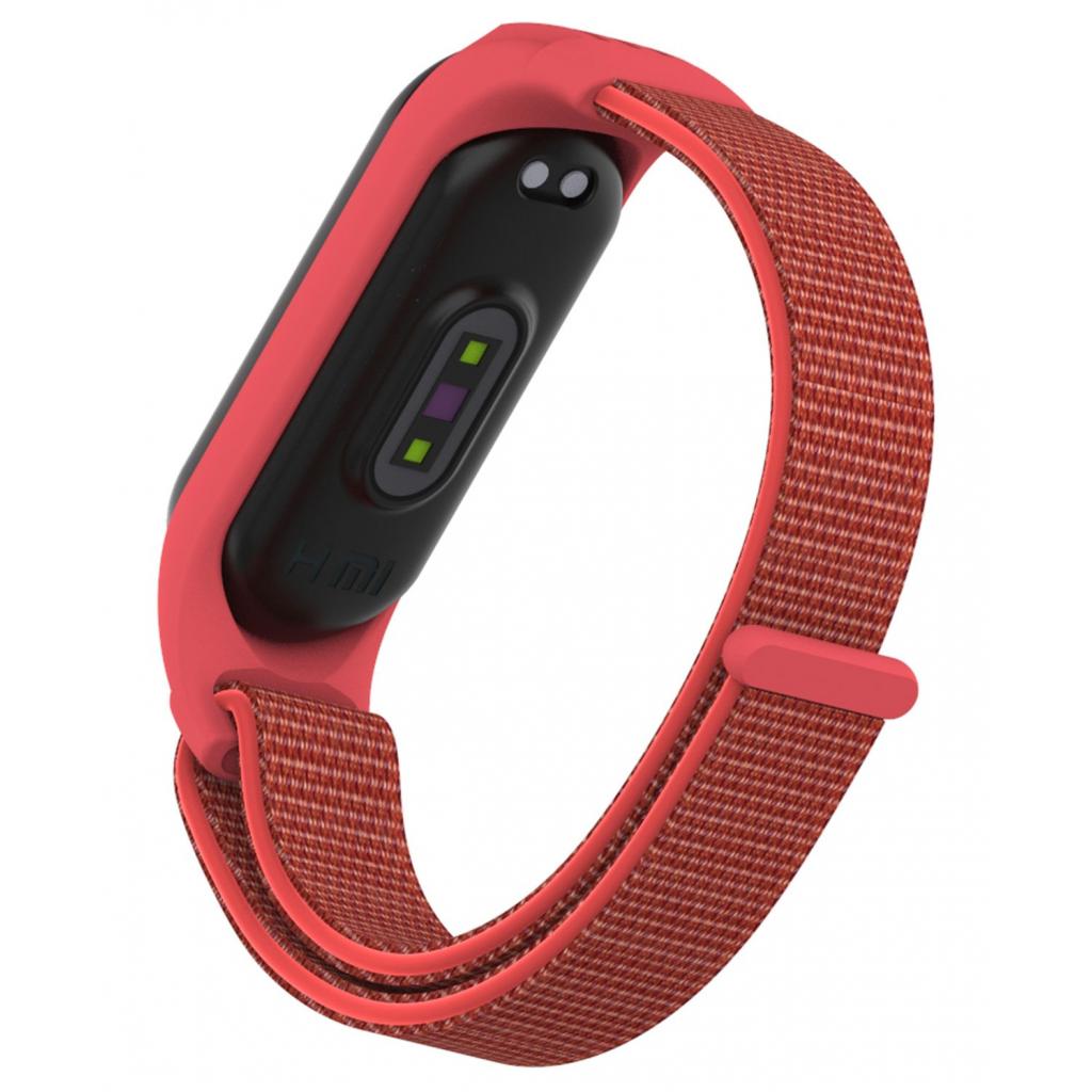 Ремінець до фітнес браслета Armorstandart Sport Loop для Xiaomi Mi Band 5 Red (ARM56871) - зображення 3
