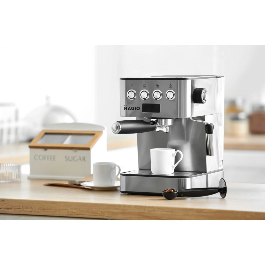 Ріжкова кавоварка еспресо Magio MG-452 - зображення 5