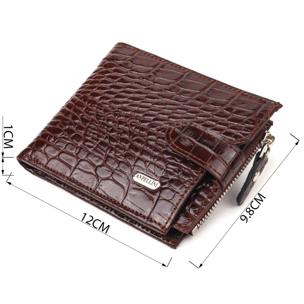 Гаманець Canpellini З натуральної шкіри Коричневий (21503) - зображення 3