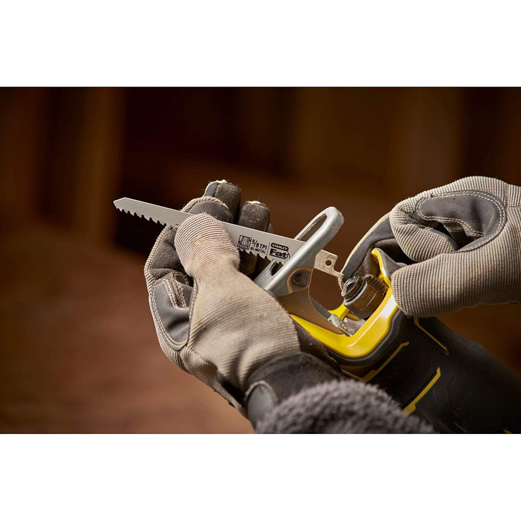 Шабельна пила Stanley FatMax безщіткова, 18ВLi-Ion, 3200 хід/хв, хід 28мм (без АКБ та ЗП) (SFMCS310B) - изображение 7