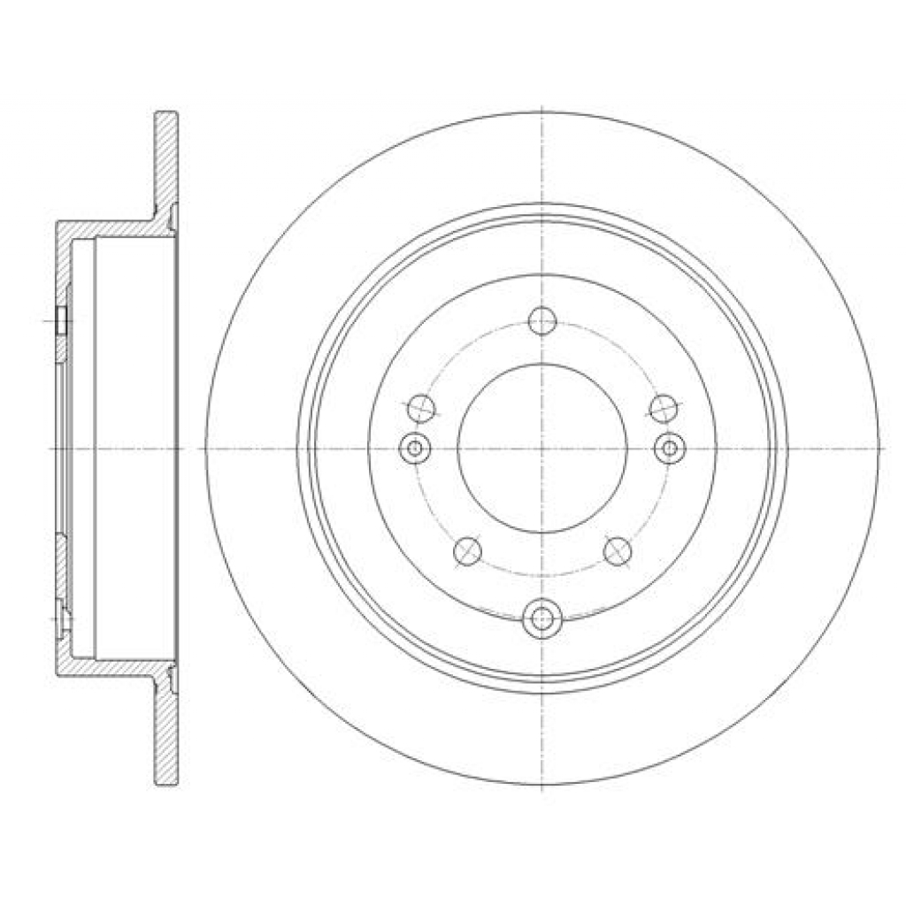 Гальмівний диск REMSA 61779.00 - зображення 1