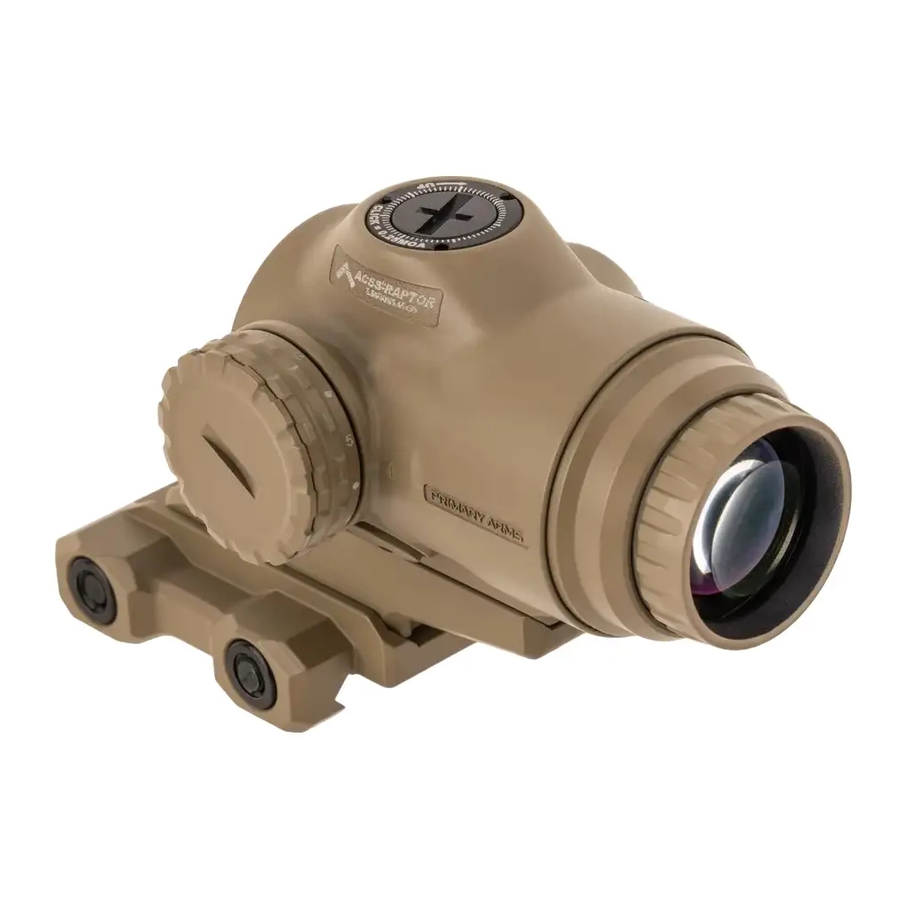 Коліматорний приціл Primary Arms SLx 3X MicroPrism сітка ACSS Raptor 5.56/.308 Yard FDE Tan (710054) - зображення 3