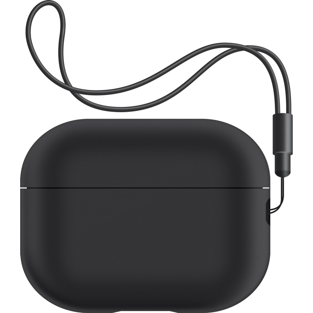 Чохол для навушників Armorstandart Silicone Case with straps для Apple Airpods Pro 2 Black (ARM68608) - зображення 1