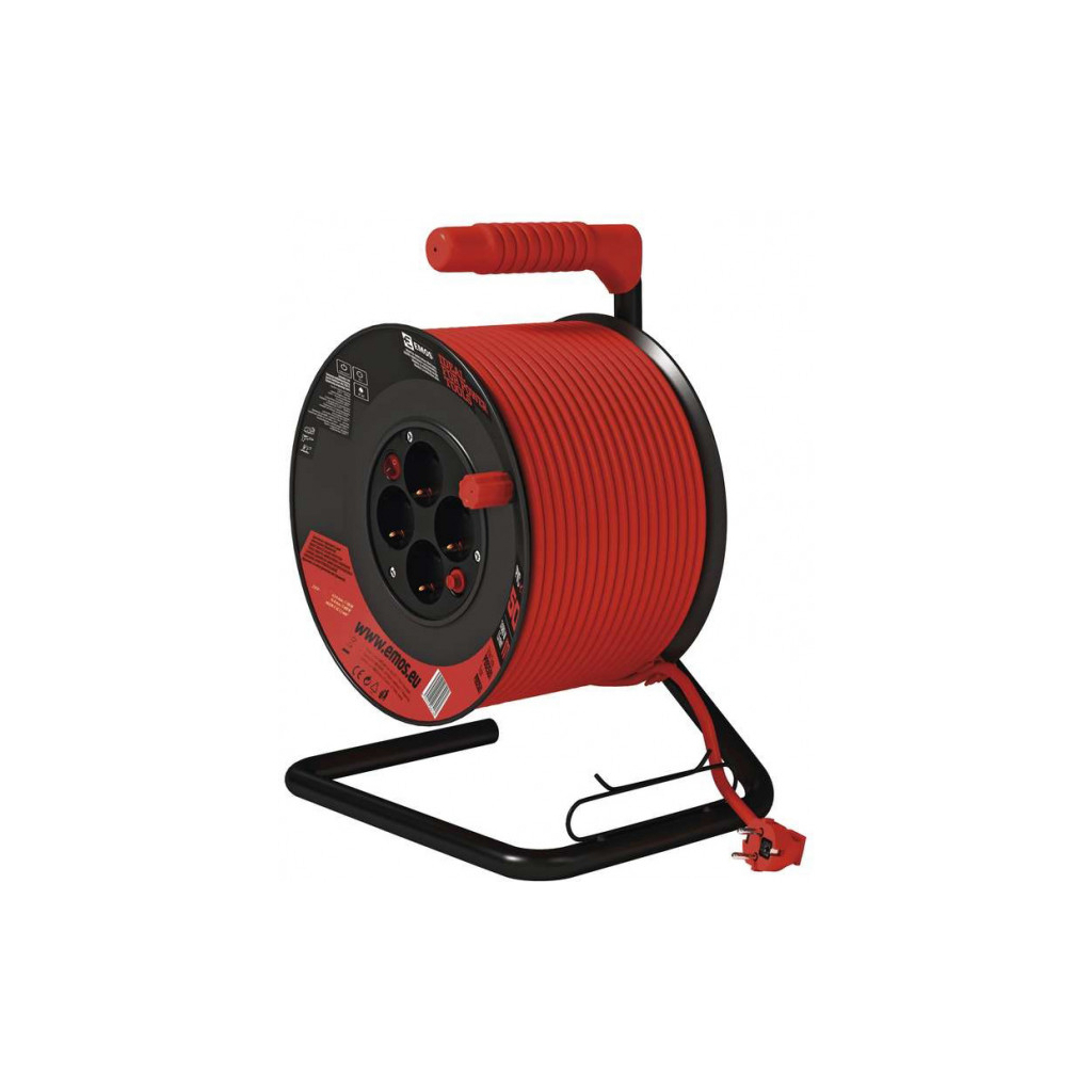 Мережевий подовжувач EMOS катушка 4 роз., 50 м (P092501) - зображення 1