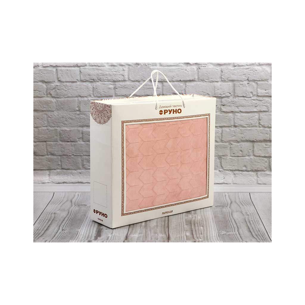 Покривало Руно двостороннє декоративне Velour Apricot 220х240 см (330.55_Apricot) - зображення 7