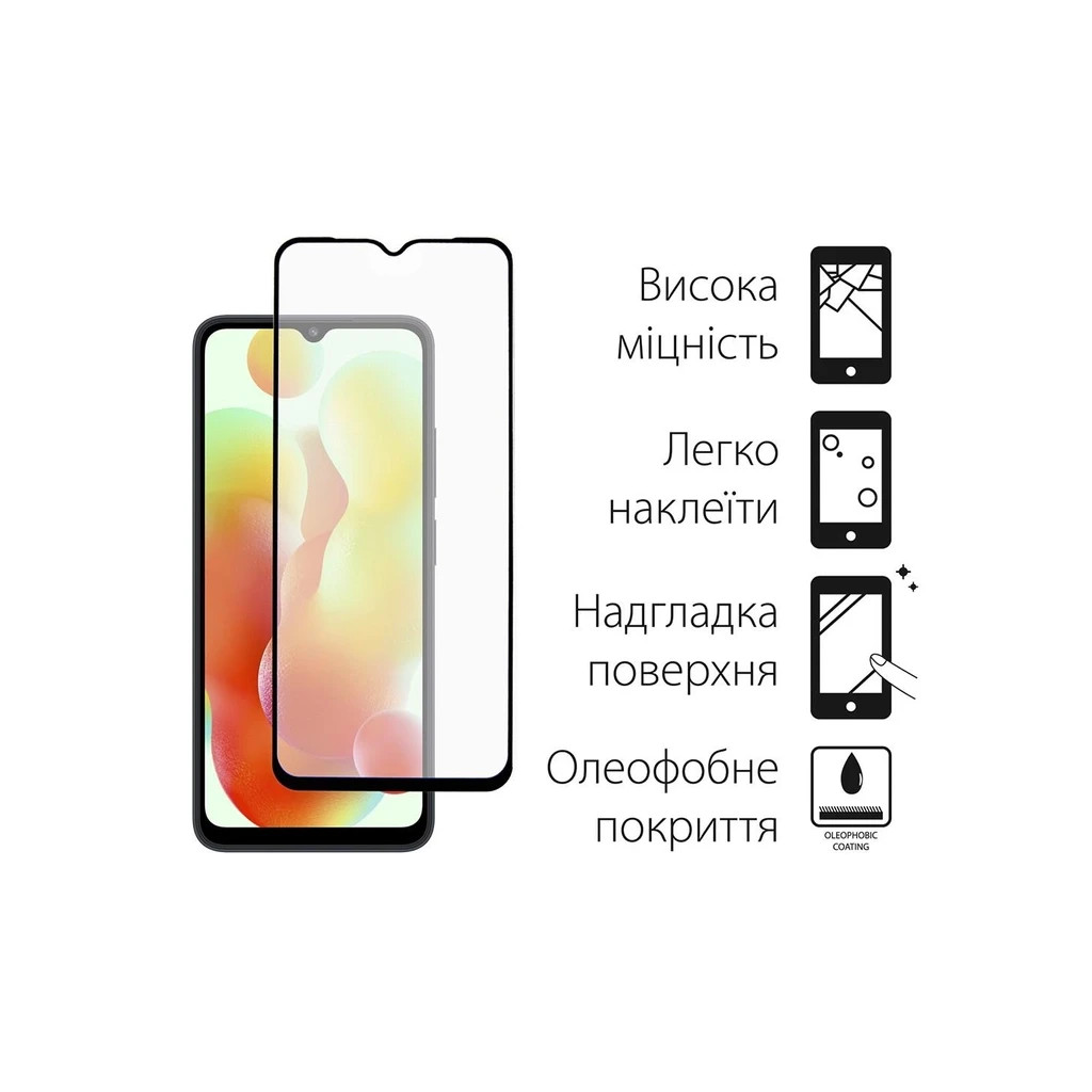 Чохол до мобільного телефона Dengos Kit for Xiaomi Redmi 12C case + glass (Green) (DG-KM-53) - зображення 3