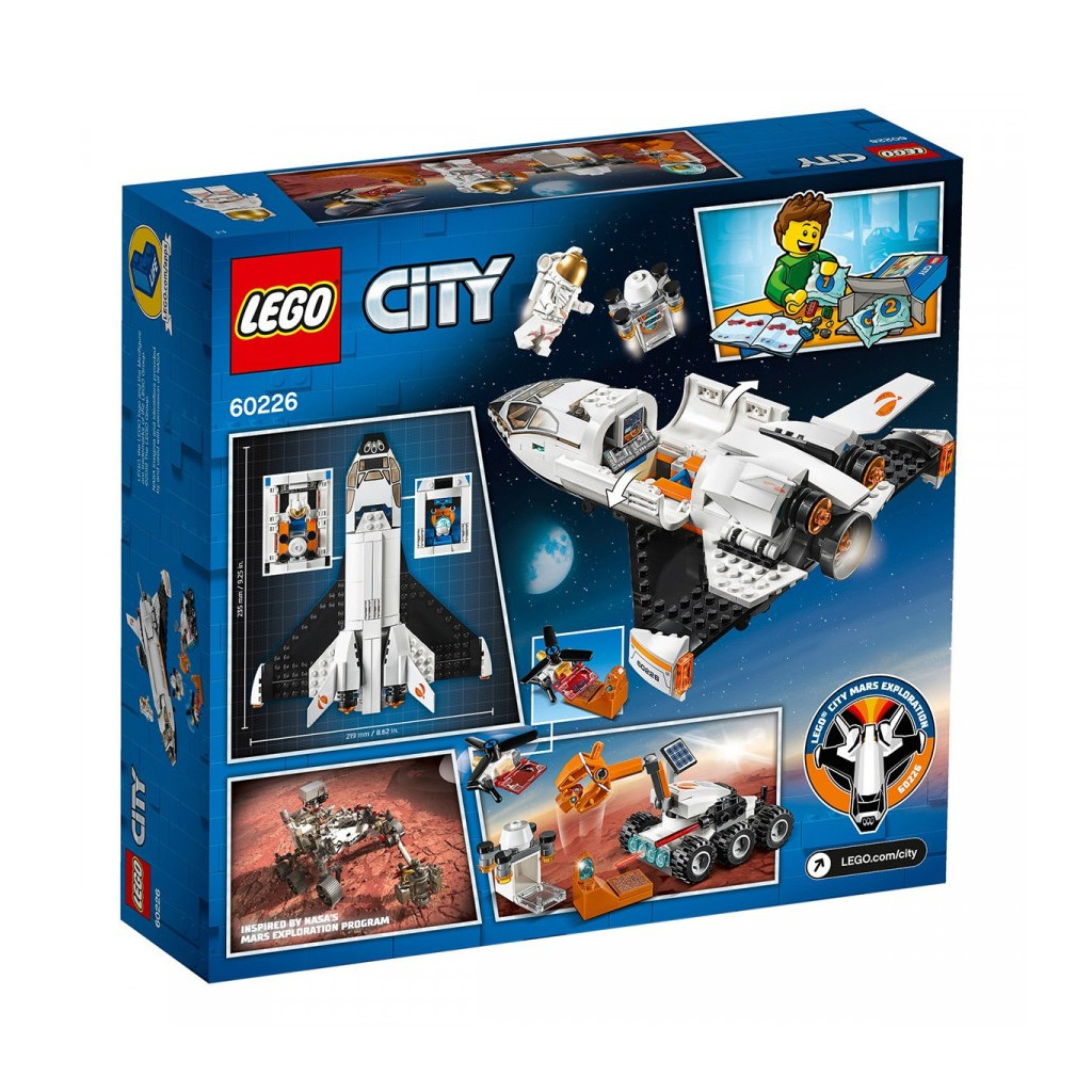 Конструктор LEGO City Шатл для досліджування Марса 273 деталі (60226) - зображення 1