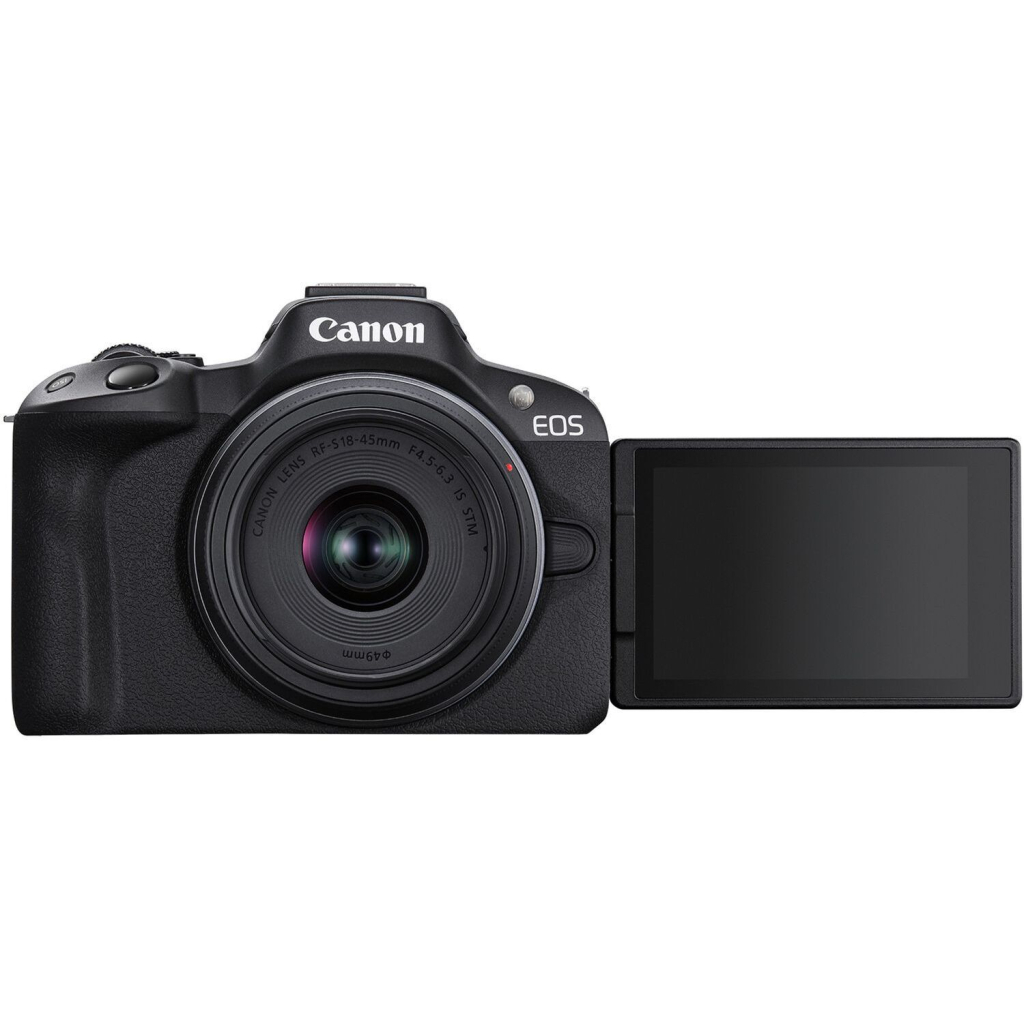 Цифровий фотоапарат Canon EOS R50 + RF-S 18-45 IS STM + RF 75-300 Black (5811C150BA) - picture 7