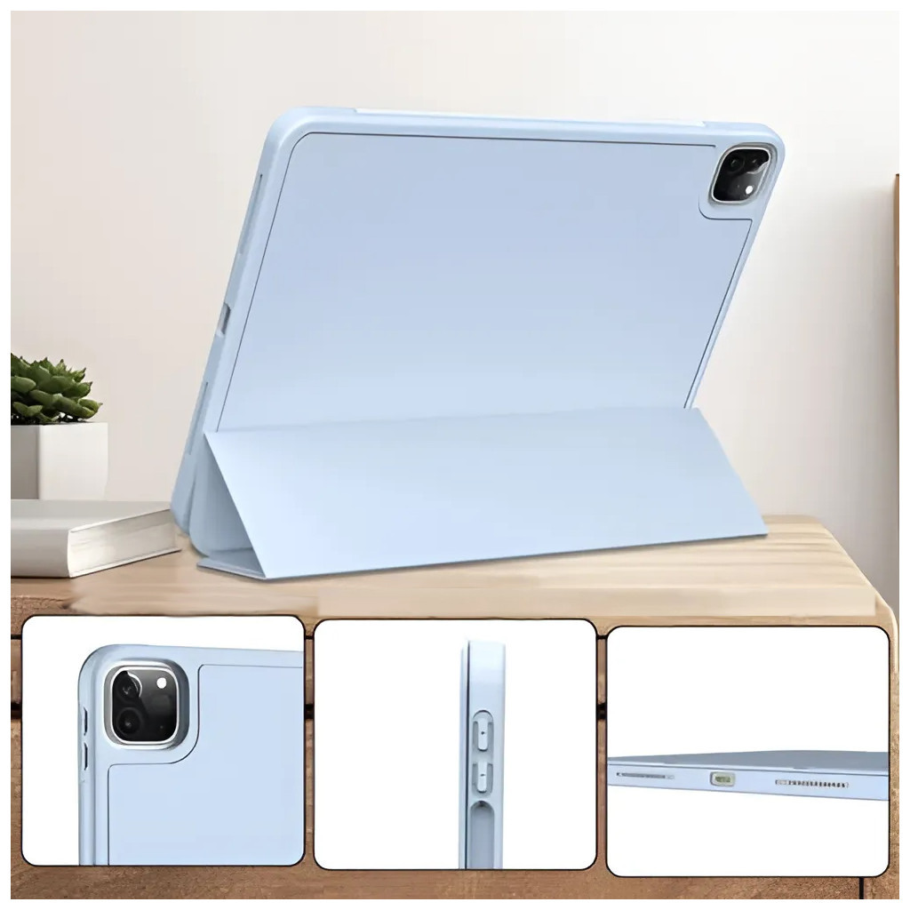 Чохол до планшета BeCover Tri Fold Hard TPU Apple iPad Pro 11 2020/2021/2022 Light Blue (711112) - зображення 3