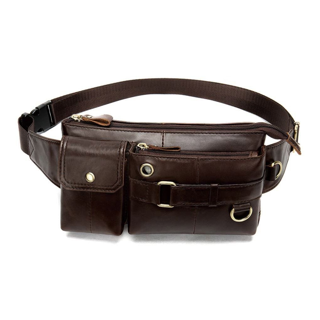 Сумка Vintage Поясна чоловіча Коричнева (14897) - зображення 1