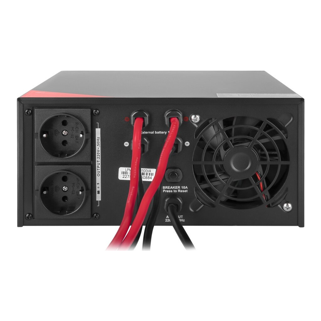 Пристрій безперебійного живлення LogicPower LPM - PSW-1500VA, 1050W, Black (22754) - зображення 5