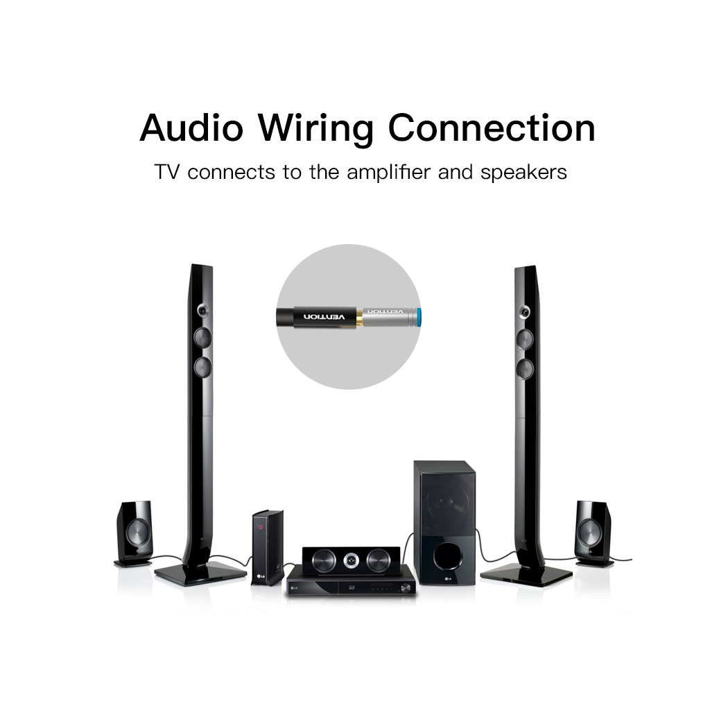 Кабель мультимедійний 3.5mm M to 3.5mm F 1.0m black Vention (BHBBF) - зображення 8