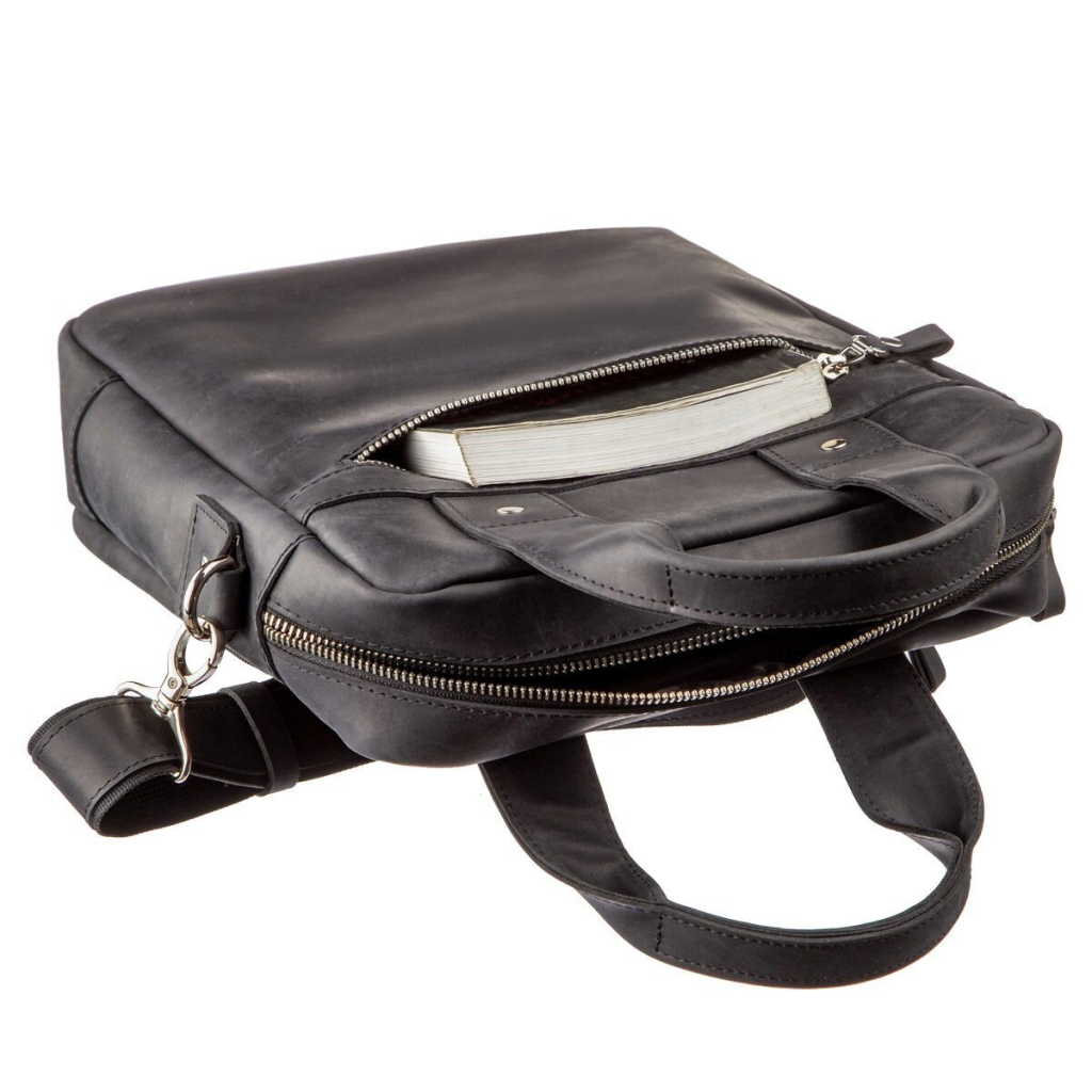 Сумка Shvigel Під А4 матова Чорна (11169) - зображення 7