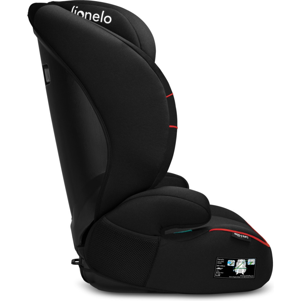 Автокрісло Lionelo Lars I-Size Sporty 15-36 кг Black Red (LO-LARS I-SIZE SPORTY BLACK RED) - зображення 6
