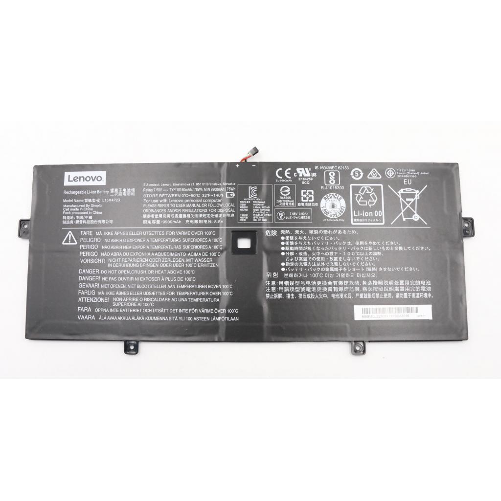 Акумулятор до ноутбука Lenovo Yoga 910-13 L15C4P22, 10160mAh (78Wh), 7.68V, Li-ion (A47649) - зображення 1