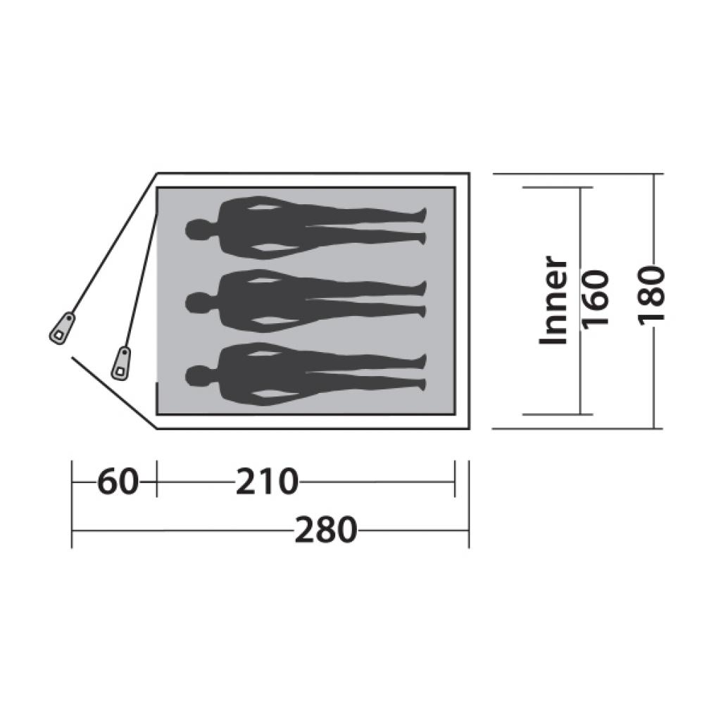 Намет Easy Camp Meteor 300 Gold Red (928303) - зображення 3