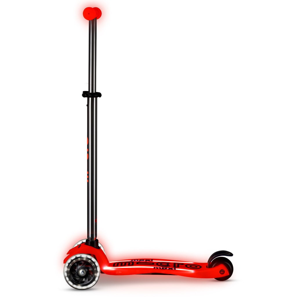Самокат Micro Maxi Deluxe Glow LED Plus Червона аура (MMD379) - зображення 2