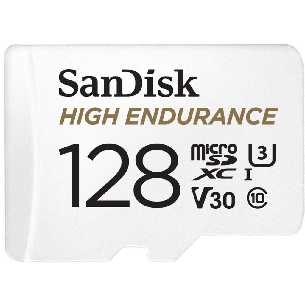 Карта пам'яті SanDisk 128GB microSDXC class 10 UHS-I U3 V30 High Endurance (SDSQQNR-128G-GN6IA) - зображення 1