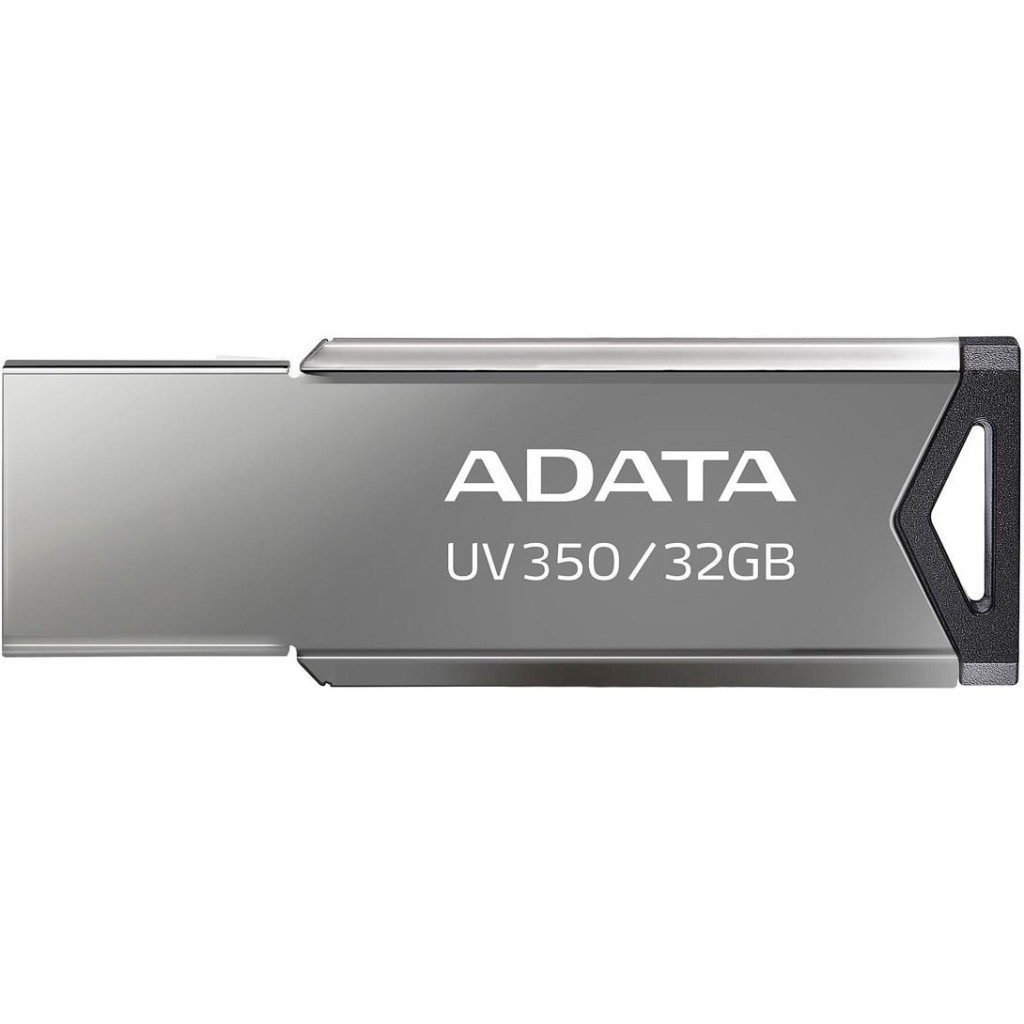 USB флеш накопичувач ADATA 32GB UV350 Metallic USB 3.2 (AUV350-32G-RBK) - зображення 2