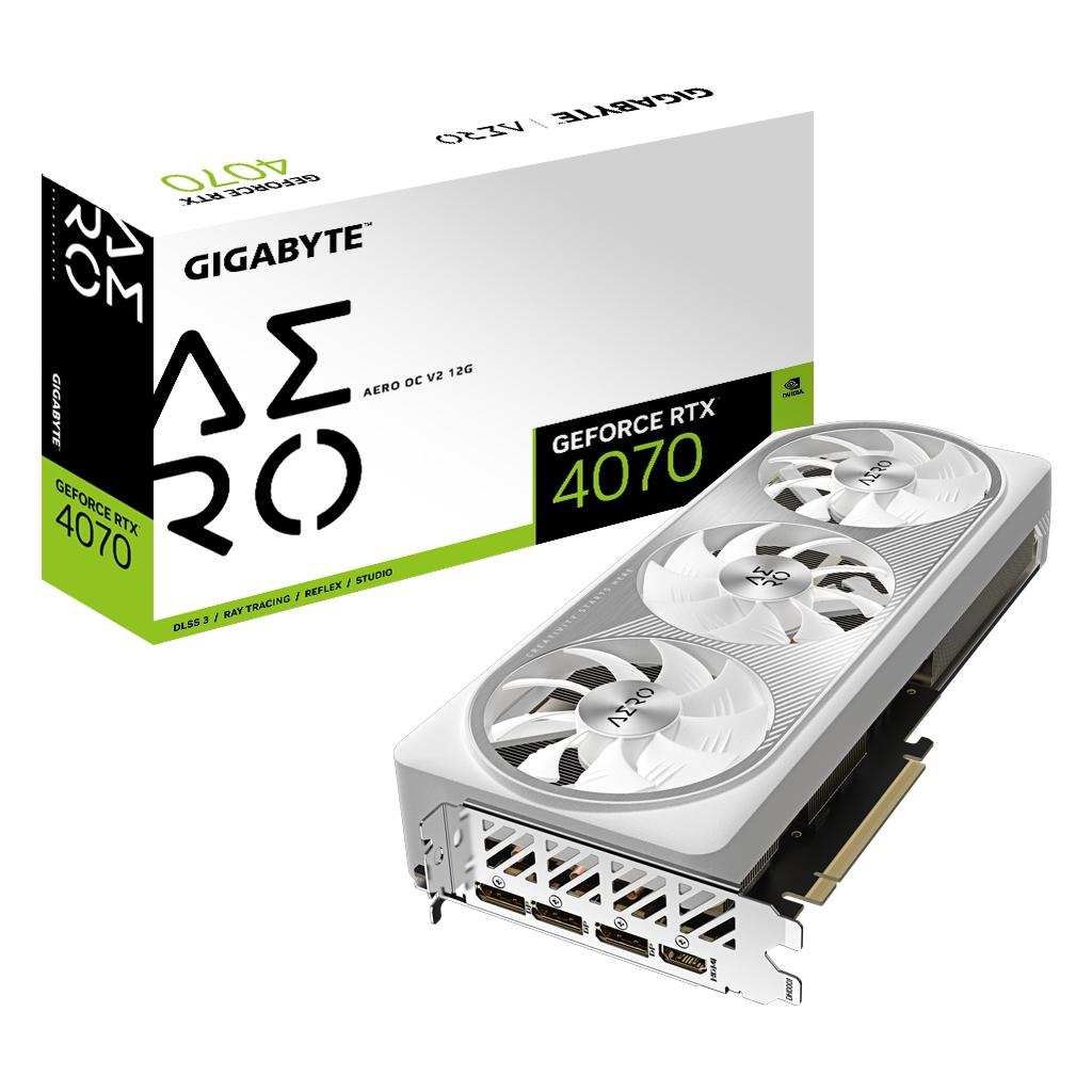 Відеокарта GIGABYTE GeForce RTX4070 12Gb AERO OC (GV-N4070AERO OCV2-12GD) - зображення 8