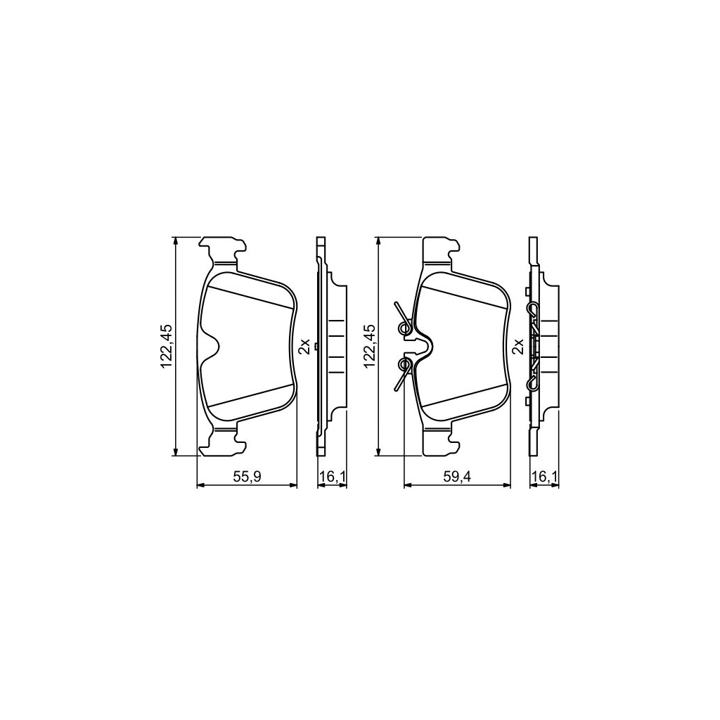 Гальмівні колодки Bosch 0986494819 - изображение 4