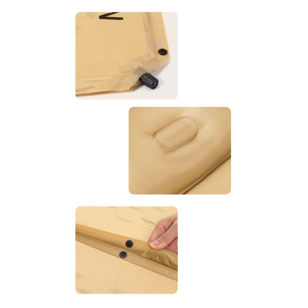 Туристичний килимок Naturehike CNH22DZ013 двомісний з подушкою 30 мм Yellow (6975641889601) - зображення 6