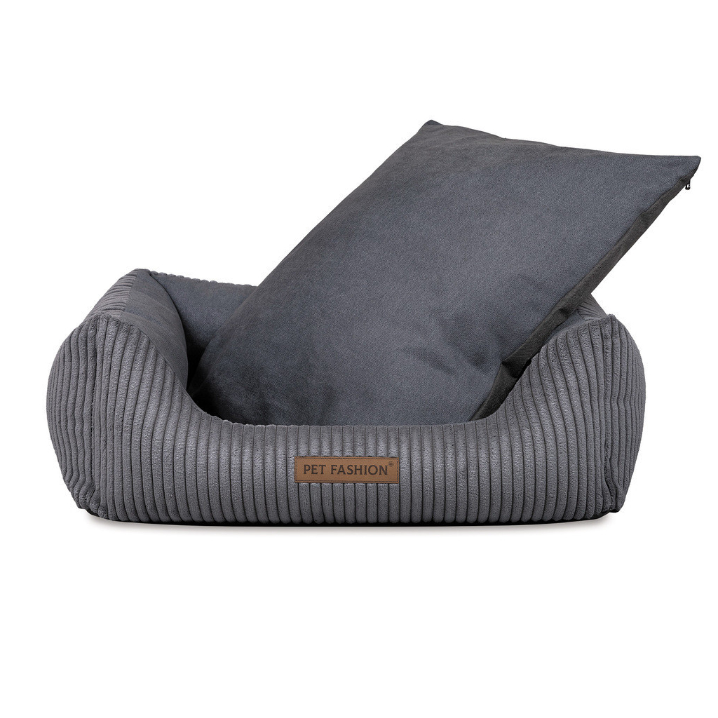 Лежак для тварин Pet Fashion DEVID 62х50х19 см темно-сірий (4823082444519) - picture 5