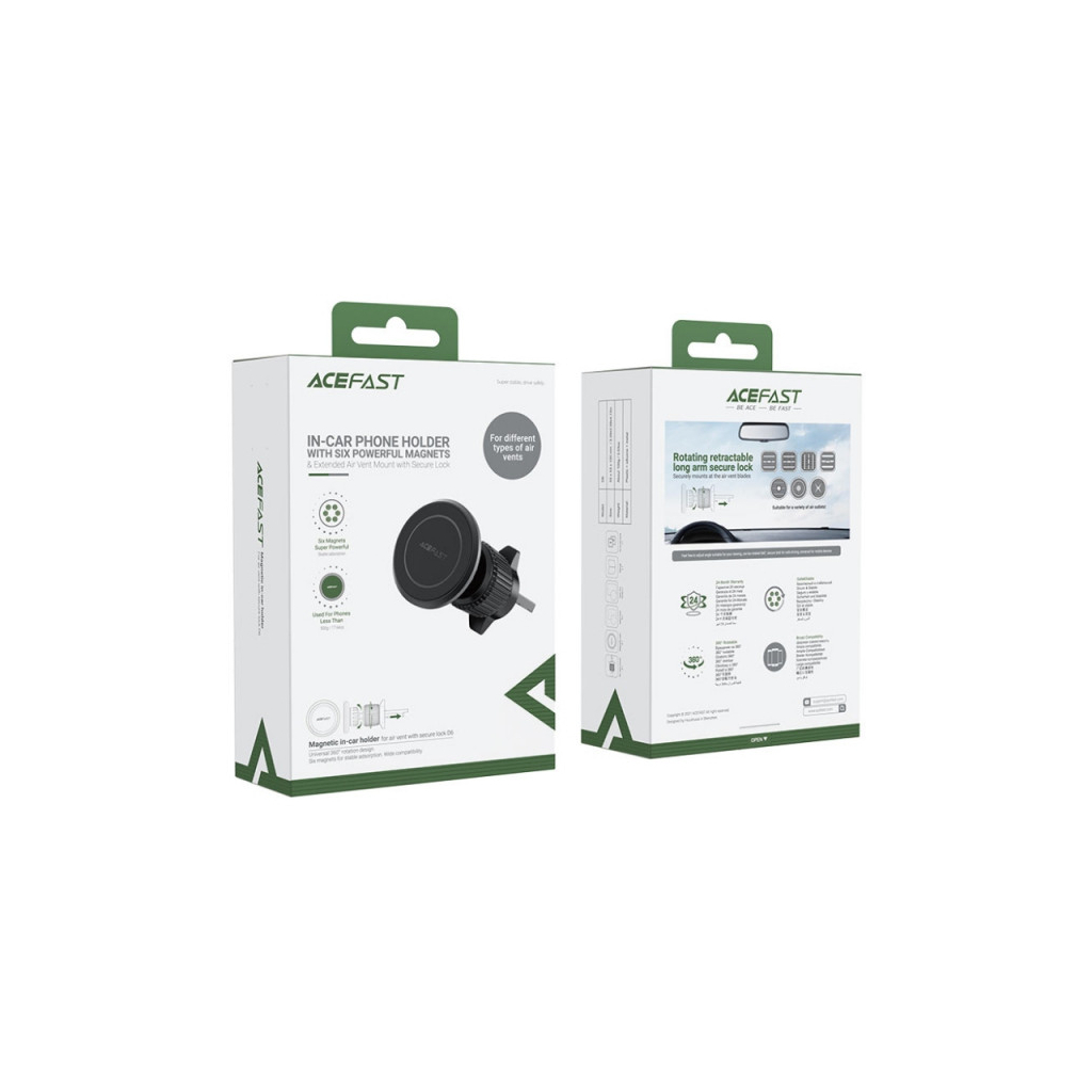 Універсальний автотримач Acefast D6 air outlet magnetic (6974316281160) - зображення 5
