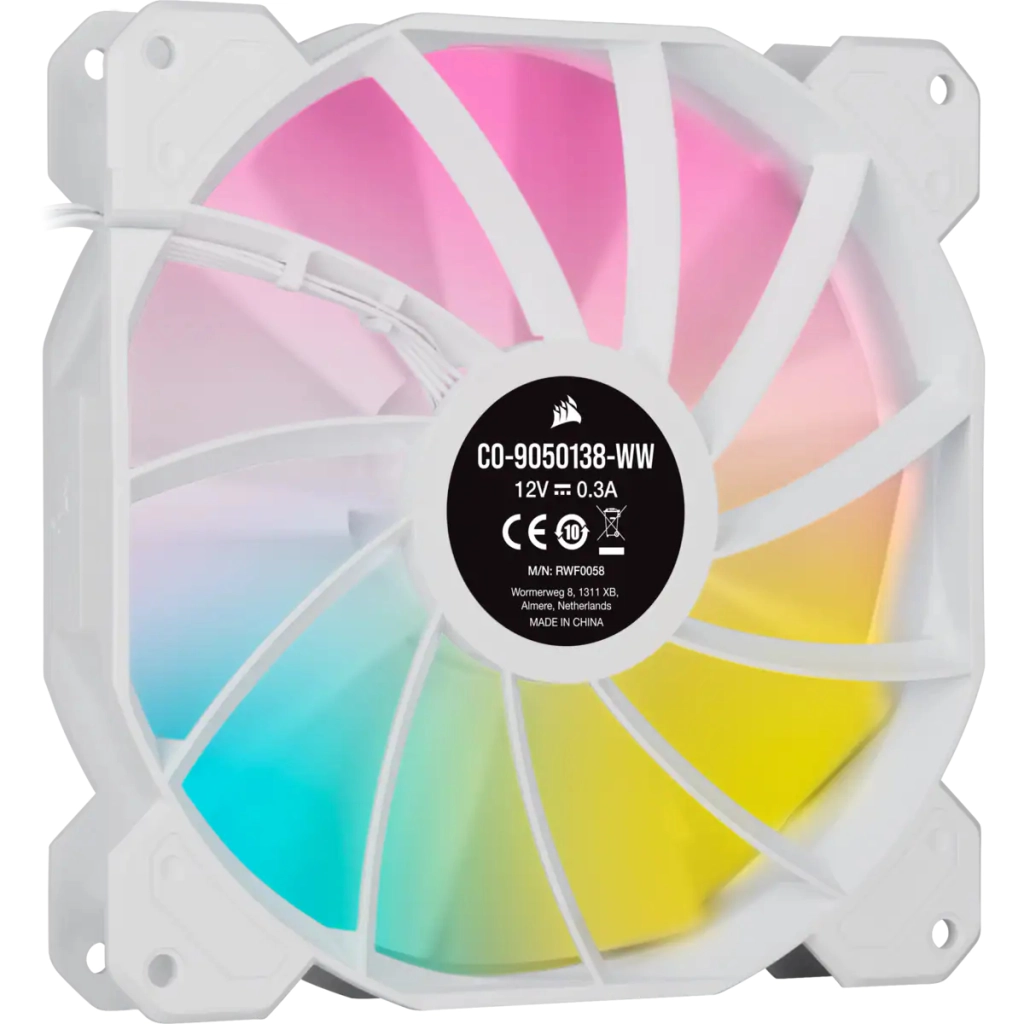 Кулер до корпусу Corsair SP140 RGB ELITE White (CO-9050139-WW) - зображення 3