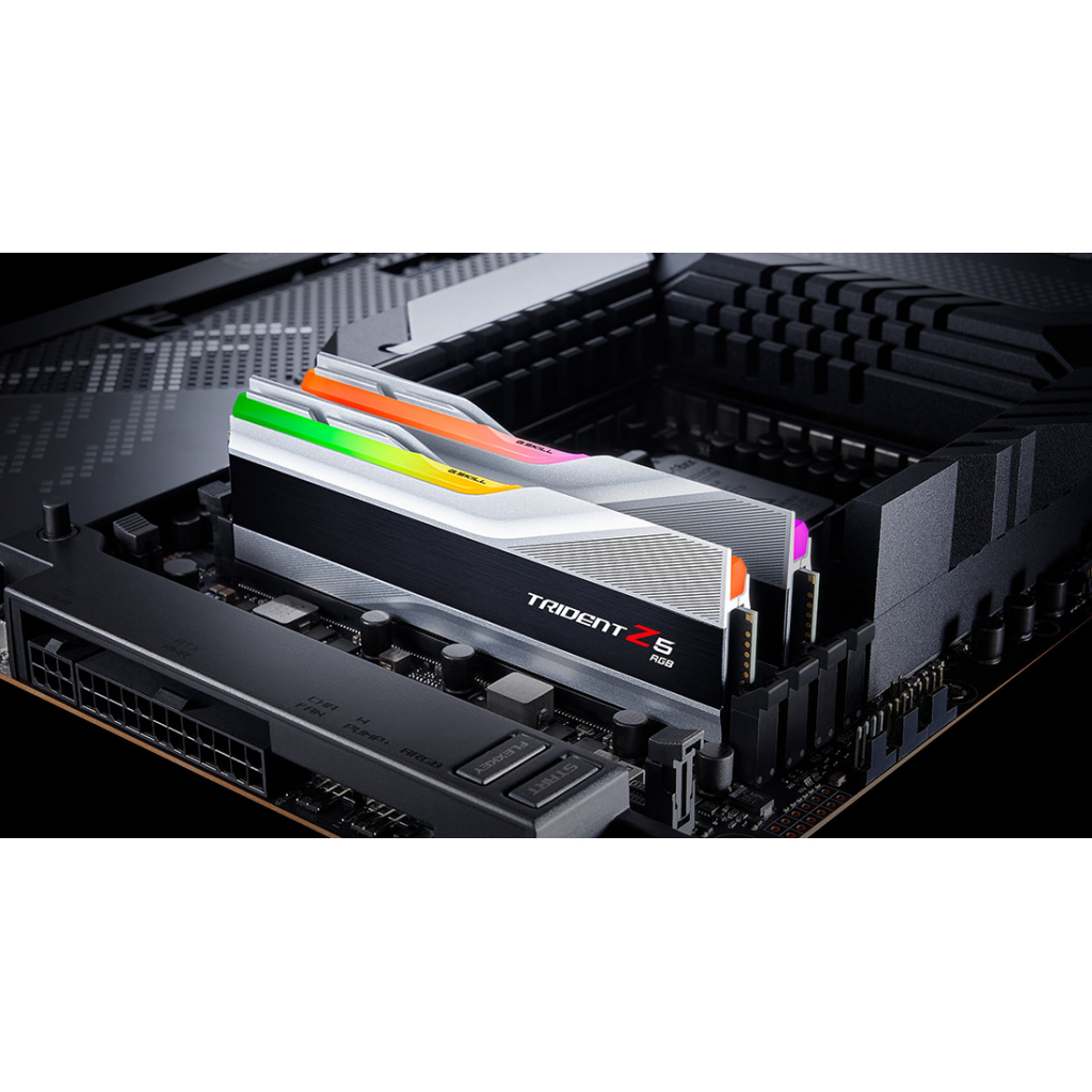 Модуль пам'яті для комп'ютера DDR5 32GB (2x16GB) 6000 MHz Trident Z5 RGB Silver G.Skill (F5-6000J3636F16GX2-TZ5RS) - зображення 9