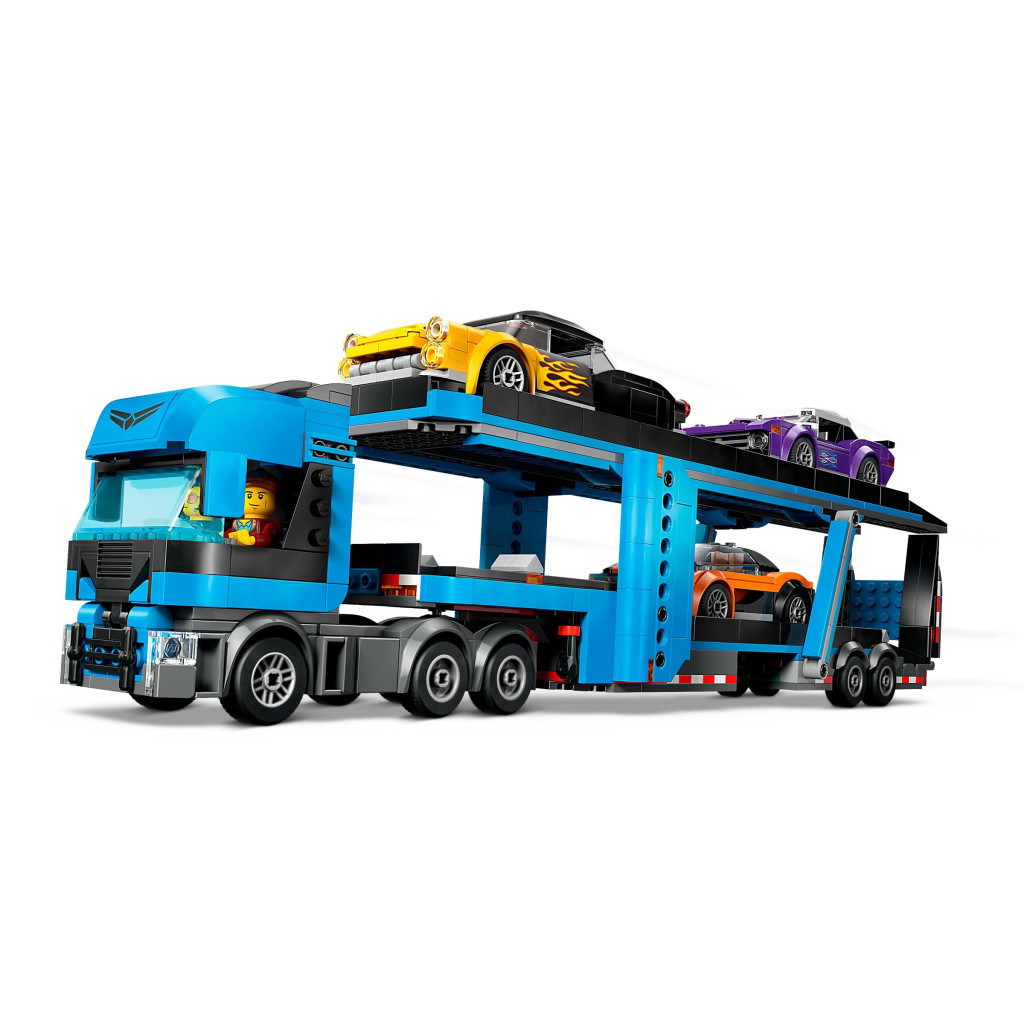 Конструктор LEGO City Вантажівка-транспортер зі спортивними авто (60408) - зображення 3