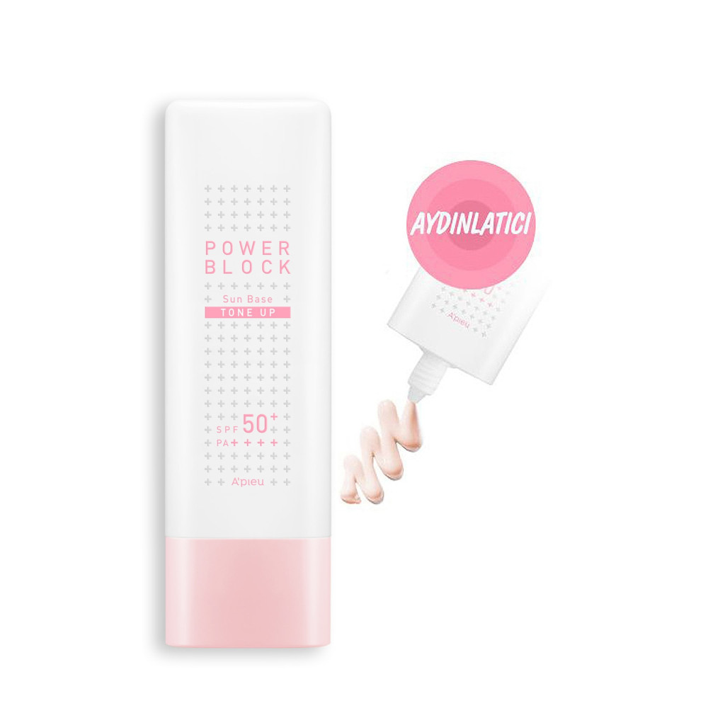 База під макіяж A'pieu Power Block Tone Up Sun Base Pink 50 мл (8809581444089) - зображення 2